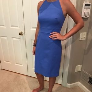 Banana republic racer neck, knee length dress.